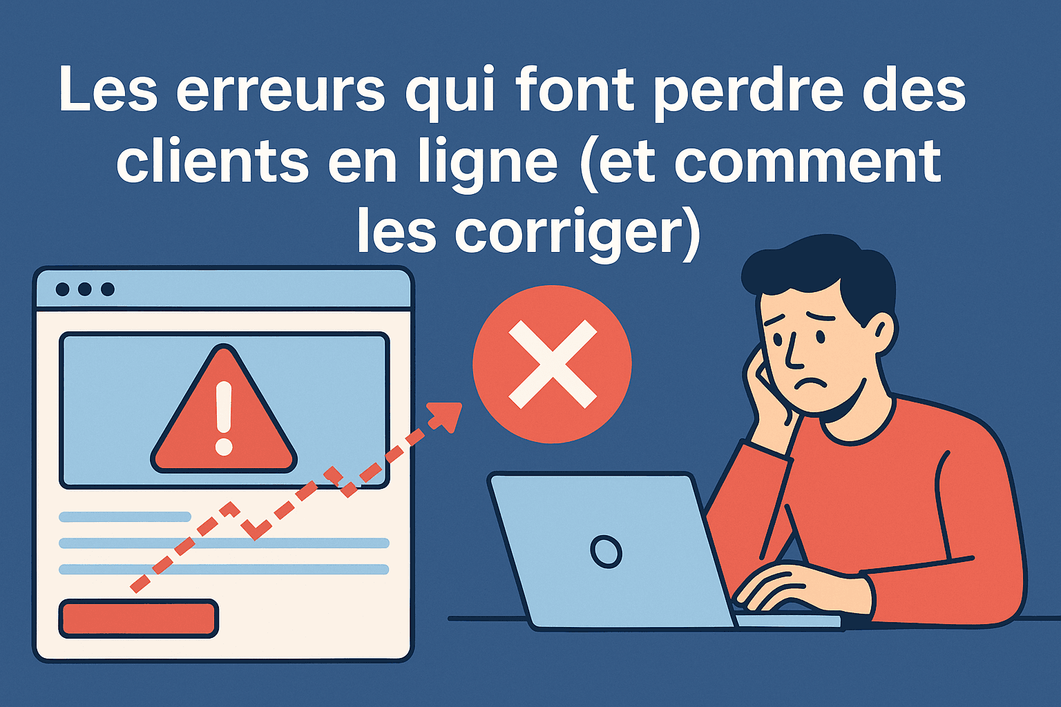 Erreurs qui font fuir vos clients en ligne